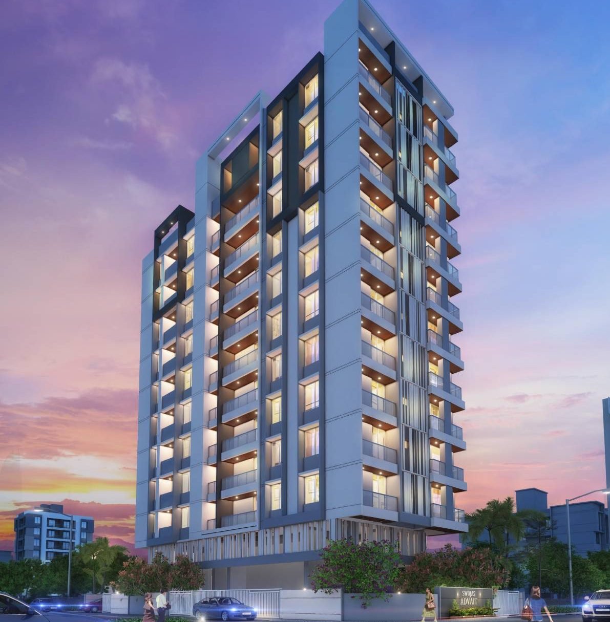 Swojas Advait night elevation